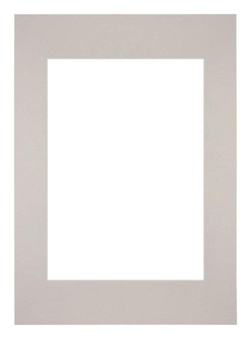 Passepartout 42x59,4cm A2/A3 Karton Grau Granit Rand Gerade - Vorne | Yourdecoration.de