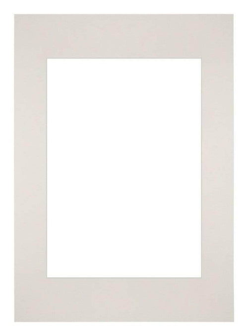 Passepartout 42x59,4cm A2/A3 Karton Hellgrau Rand Gerade - Vorne | Yourdecoration.de