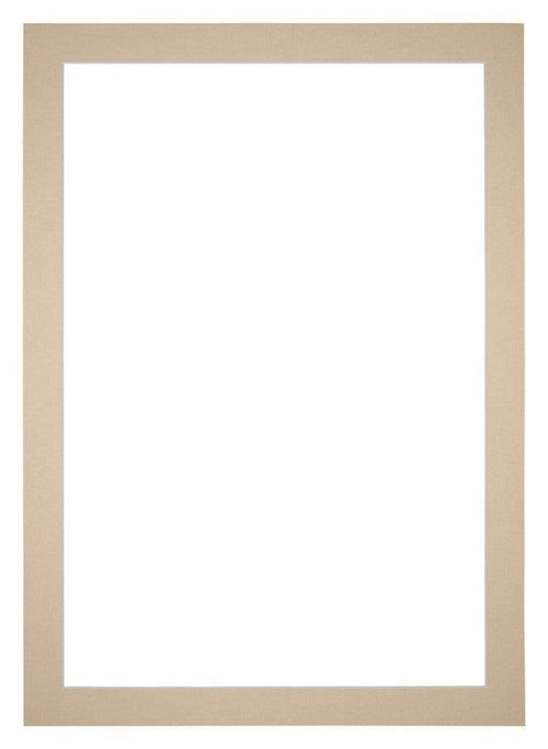 Passepartout 70x100cm Karton Beige Rand 4cm Gerade - Vorne | Yourdecoration.de