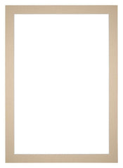 Passepartout 60x84cm Karton Beige Rand 4cm Gerade - Vorne | Yourdecoration.de