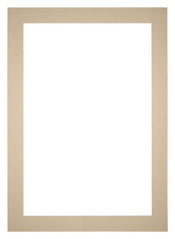 Passepartout 21x30cm Karton Beige Rand 5cm Gerade - Vorne | Yourdecoration.de