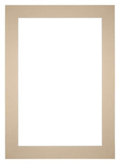 Passepartout 35x50cm Karton Beige Rand 6cm Gerade - Vorne | Yourdecoration.de