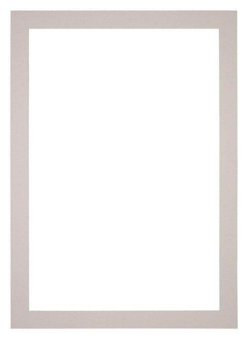 Passepartout 25x35cm Karton Grau Granit Rand 4cm Gerade - Vorne | Yourdecoration.de