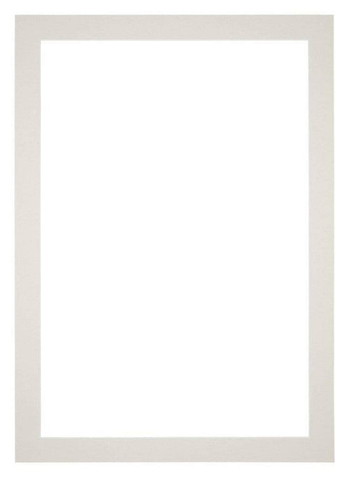 Passepartout 70x100cm Karton Hellgrau Rand 4cm Gerade - Vorne | Yourdecoration.de