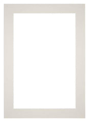 Passepartout 35x50cm Karton Hellgrau Rand 6cm Gerade - Vorne | Yourdecoration.de