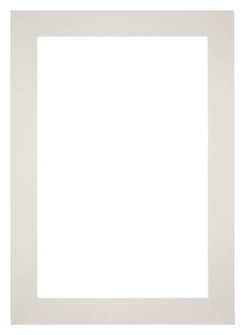 Passepartout 35x50cm Karton Hellgrau Rand 6cm Gerade - Vorne | Yourdecoration.de