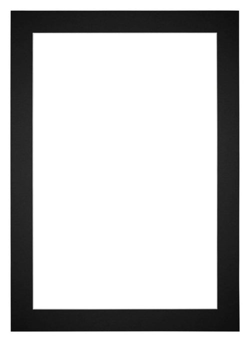 Passepartout 60x84cm Karton Schwarz Rand 5cm Gerade - Vorne | Yourdecoration.de