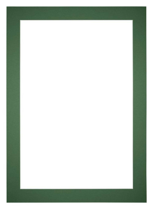 Passepartout 42x60cm Karton WaldgrÃ¼n Rand 5cm Gerade - Vorne | Yourdecoration.de