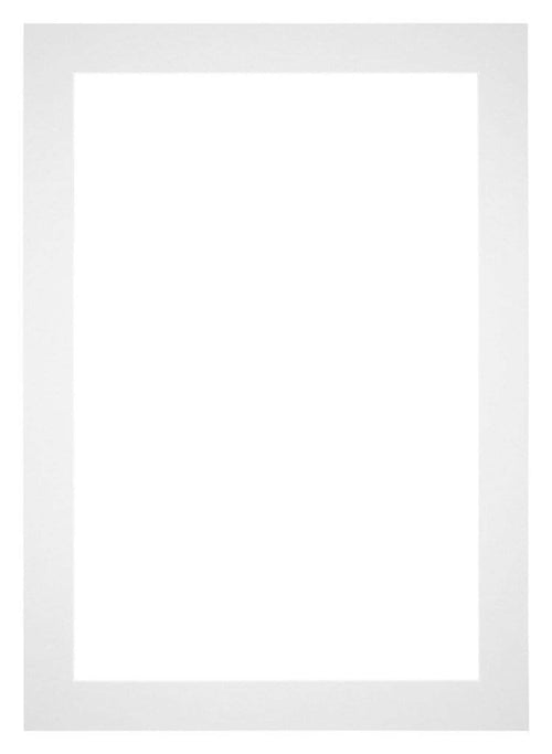 Passepartout 70x100cm Karton Weiss Rand 5cm Gerade - Vorne | Yourdecoration.de