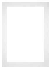 Passepartout 60x84cm Karton Weiss Rand 5cm Gerade - Vorne | Yourdecoration.de