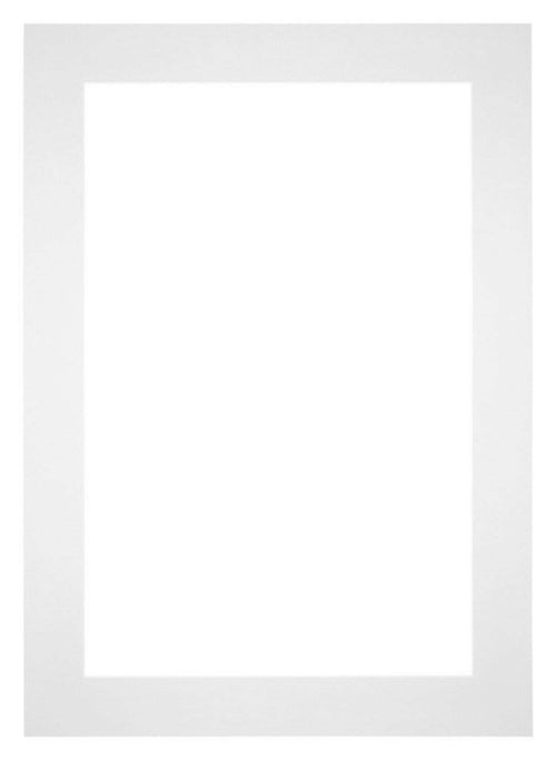 Passepartout 21x29,7cm A4 Karton Weiss Rand 6cm Gerade - Vorne | Yourdecoration.de