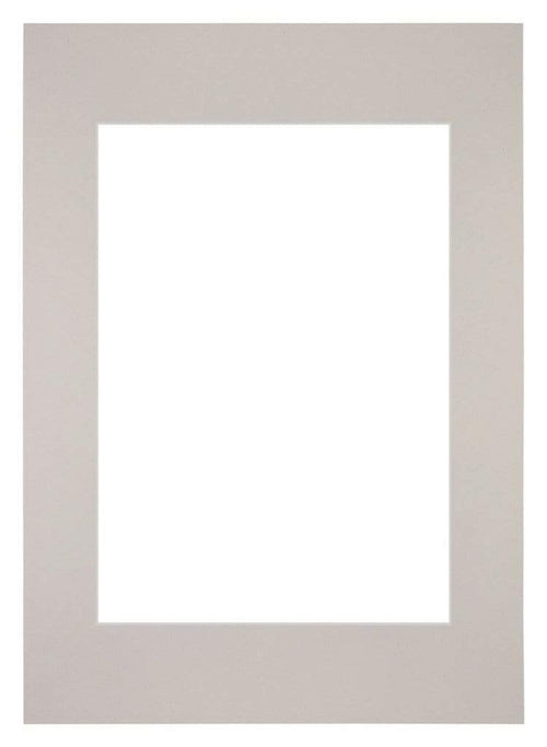 Passepartout 59,4x84cm A1/A2 Karton Grau Granit Rand Gerade - Vorne | Yourdecoration.de