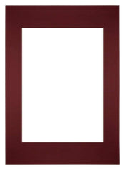 Passepartout 59,4x84cm A1/A2 Karton Weinrot Rand Gerade - Vorne | Yourdecoration.de