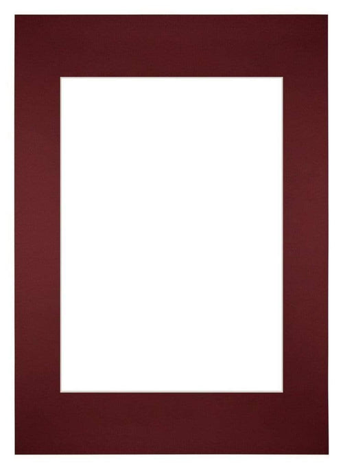 Passepartout 59,4x84cm A1/A2 Karton Weinrot Rand Gerade - Vorne | Yourdecoration.de