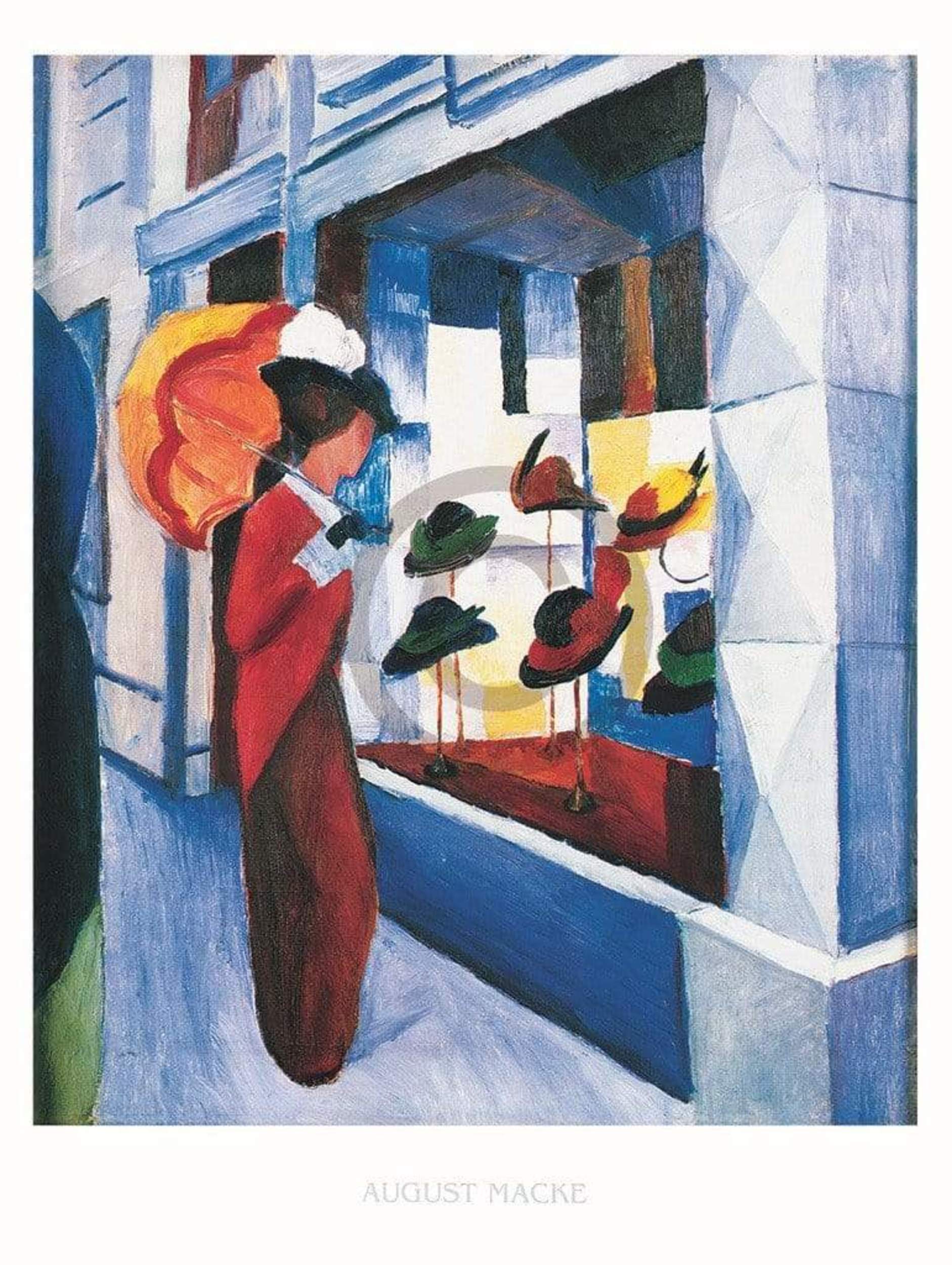 Kunstdruck August Macke Hutladen 60x80cm | Yourdecoration.de