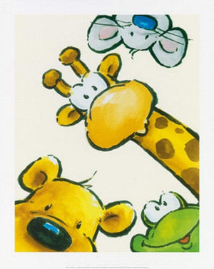 Jean Paul Courtsey - Funny Friends III Kunstdruck 40x50cm | Yourdecoration.de