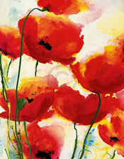 Heidi Reil - Roter Mohn Kunstdruck 70x90cm | Yourdecoration.de