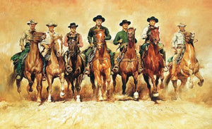 Renato Casaro - The magnificent Seven Kunstdruck 138x85cm | Yourdecoration.de