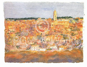 Ralf Westphal - Matera-Sassi / Basilicata Kunstdruck 100x70cm | Yourdecoration.de