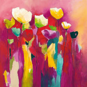 Anne L. Strunk - Townflowers I Kunstdruck 98x98cm | Yourdecoration.de