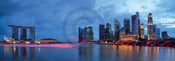 Shutterstock - Panorama of Singapore Kunstdruck 95x33cm | Yourdecoration.de