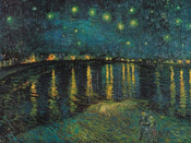 Vincent Van Gogh - Notte stellata Kunstdruck 80x60cm | Yourdecoration.de