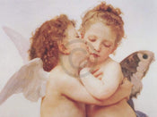 William Bouguereau - The first Kiss Kunstdruck 80x60cm | Yourdecoration.de