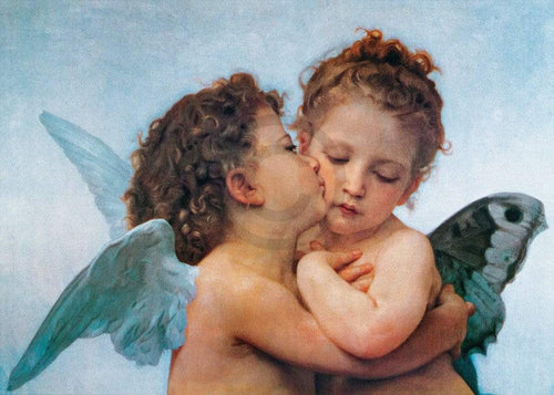 William Bouguereau - First Kiss Kunstdruck 70x50cm | Yourdecoration.de