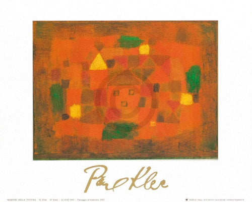 Paul Klee - Paesaggio al tramonto, 1923 Kunstdruck 30x24cm | Yourdecoration.de