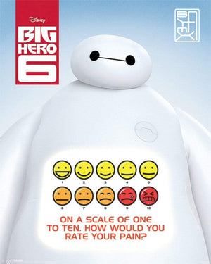 Pyramid Big Hero 6 Rate Your Pain Poster 40x50cm | Yourdecoration.de