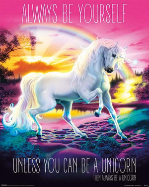 Pyramid Unicorn Always Be Yourself Poster 40x50cm | Yourdecoration.de