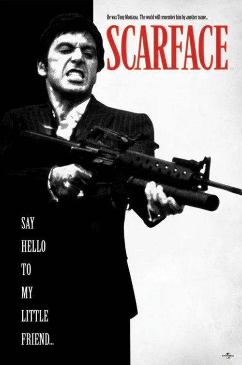 pyramid pp32598 scarface say hello to my little friend poster 61x91 5cm | Yourdecoration.de