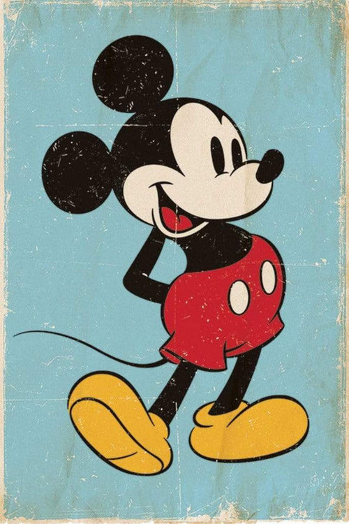 Pyramid Mickey Mouse Retro Poster 61x91,5cm | Yourdecoration.de