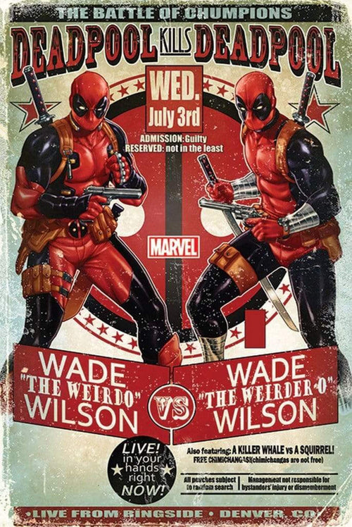 Pyramid Deadpool Wade vs Wade Poster 61x91,5cm | Yourdecoration.de