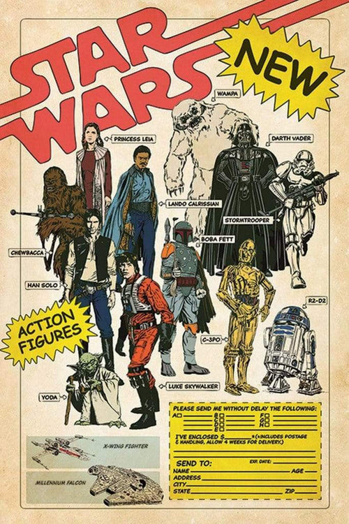 Pyramid Star Wars Action Figures Poster 61x91,5cm | Yourdecoration.de