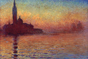 Pyramid Claude Monet San Giorgio Maggiore at Dusk Poster 91,5x61cm | Yourdecoration.de