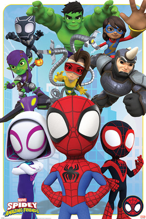 Pyramid Pp34950 Spidey And His Amazing Friends Goodies And Baddies Poster 61X91-5cm | Yourdecoration.de