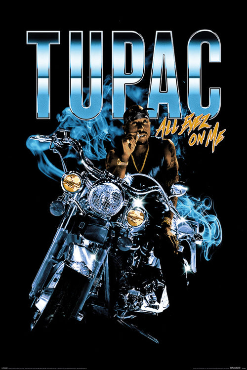 Pyramid Pp35000 Tupac Shakur All Eyez Motorcycle Poster 61X91-5cm | Yourdecoration.de