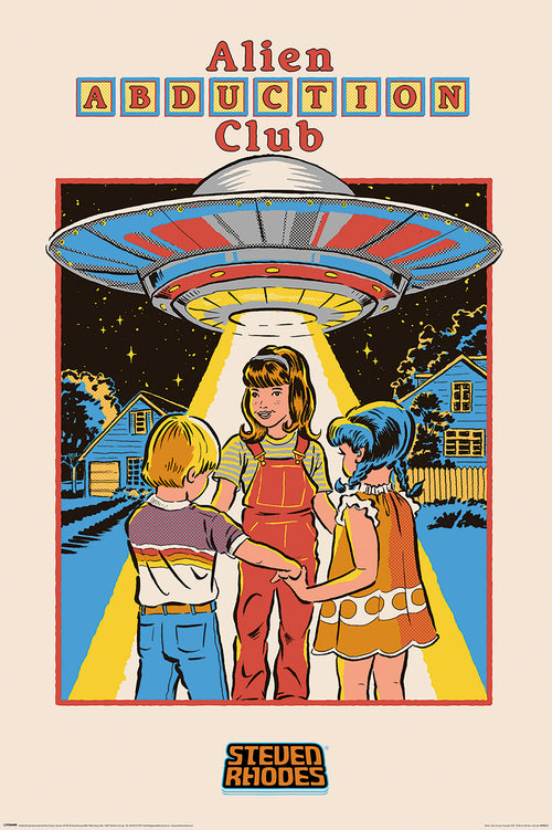 Pyramid PP35013 Steven Rhodes Alien Abduction Club Poster | Yourdecoration.de