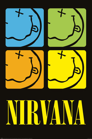 Pyramid Pp35032 Nirvana Smiley Squares Poster 61X91-5cm | Yourdecoration.de