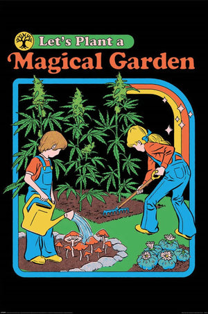 pyramid pp35199 steven rhodes lets plant a magical garden poster 61x91-5cm | Yourdecoration.de