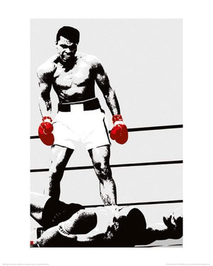 Pyramid Muhammad Ali Gloves Kunstdruck 60x80cm | Yourdecoration.de