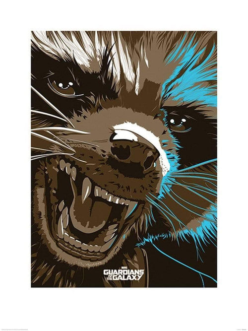 Pyramid Guardians of The Galaxy Rocket Raccoon Kunstdruck 60x80cm | Yourdecoration.de