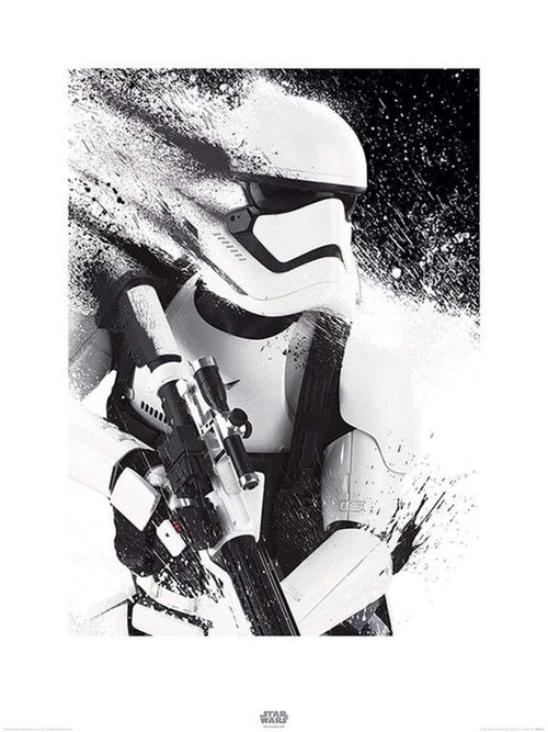 Pyramid Star Wars Episode VII Stormtrooper Paint Kunstdruck 60x80cm | Yourdecoration.de