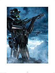 Pyramid Star Wars Rogue One Death Trooper Rain Kunstdruck 60x80cm | Yourdecoration.de