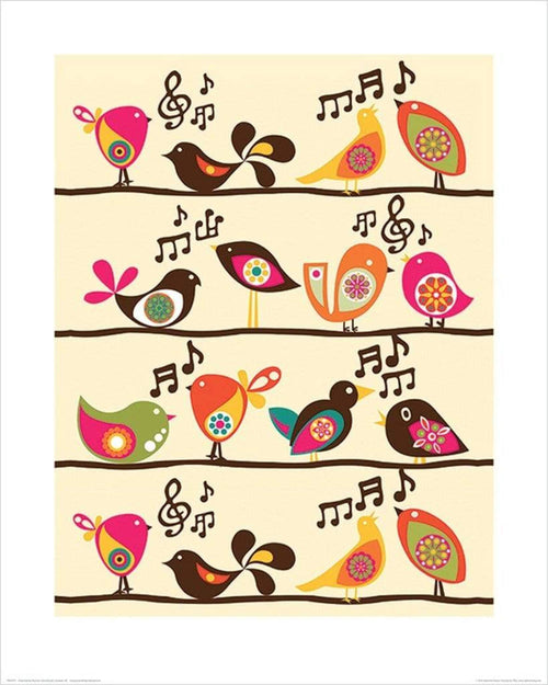 Pyramid Valentina Ramos Singing Birds Kunstdruck 40x50cm | Yourdecoration.de