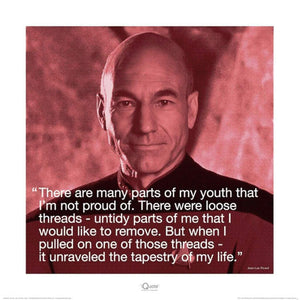 Pyramid Star Trek JeanLuc Picard iQuote Kunstdruck 40x40cm | Yourdecoration.de