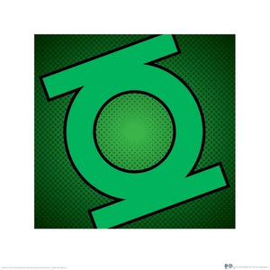 Pyramid DC Comics Green Lantern Symbol Kunstdruck 40x40cm | Yourdecoration.de