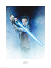 Pyramid Star Wars The Last Jedi Rey Lightsaber Guard Kunstdruck 60x80cm | Yourdecoration.de