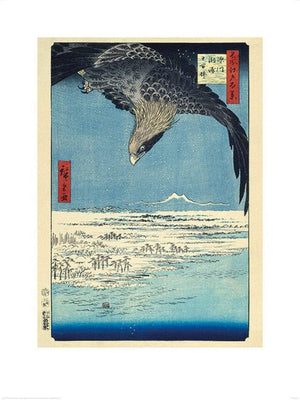 Pyramid Hiroshige Fukagawa Susaki and Jumantsubo Kunstdruck 60x80cm | Yourdecoration.de